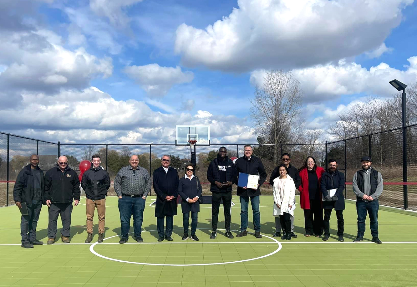 Liberty for Youth Basketball Court Project Picture